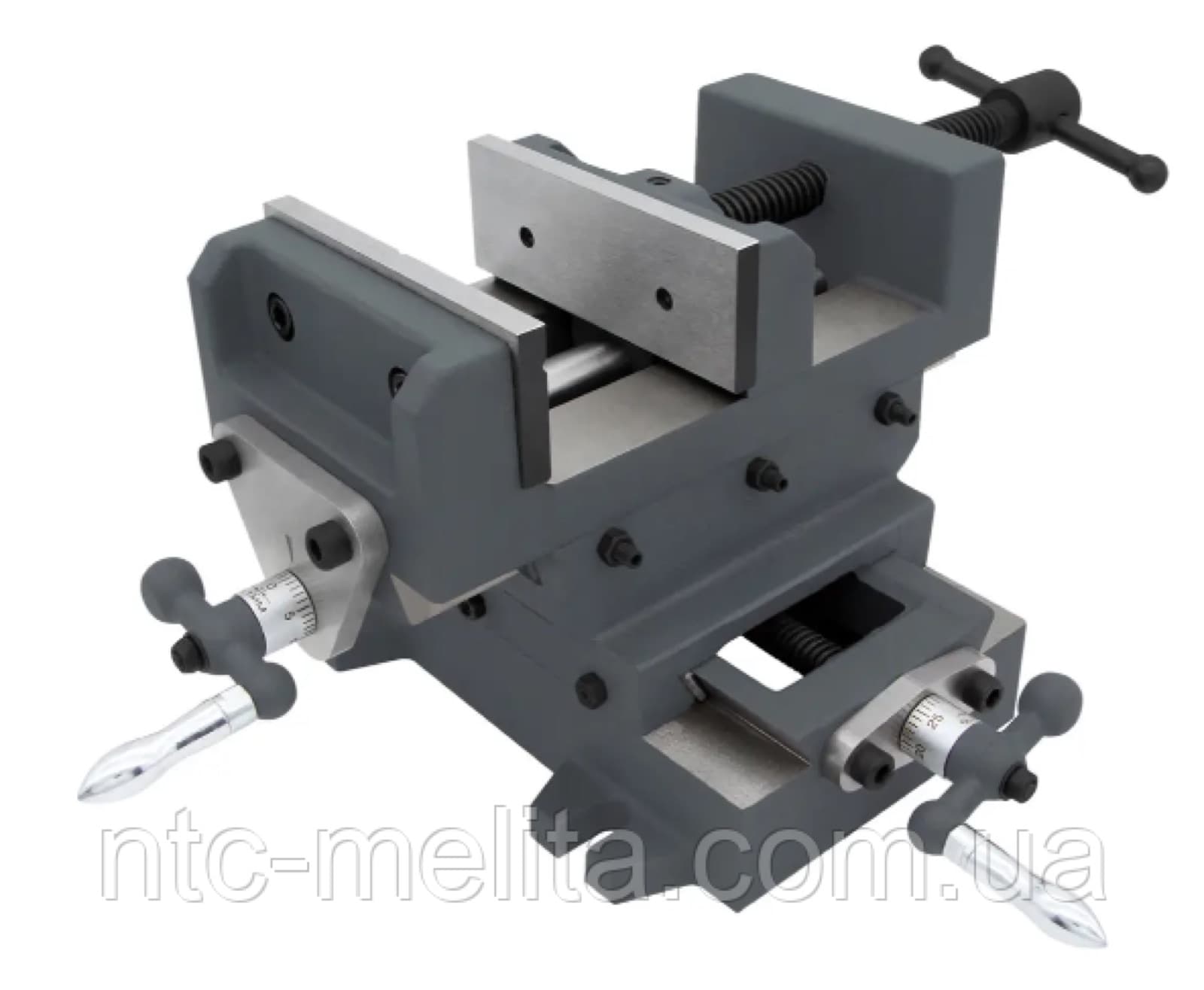 Non-swivel cross-slide machine vise 125 mm