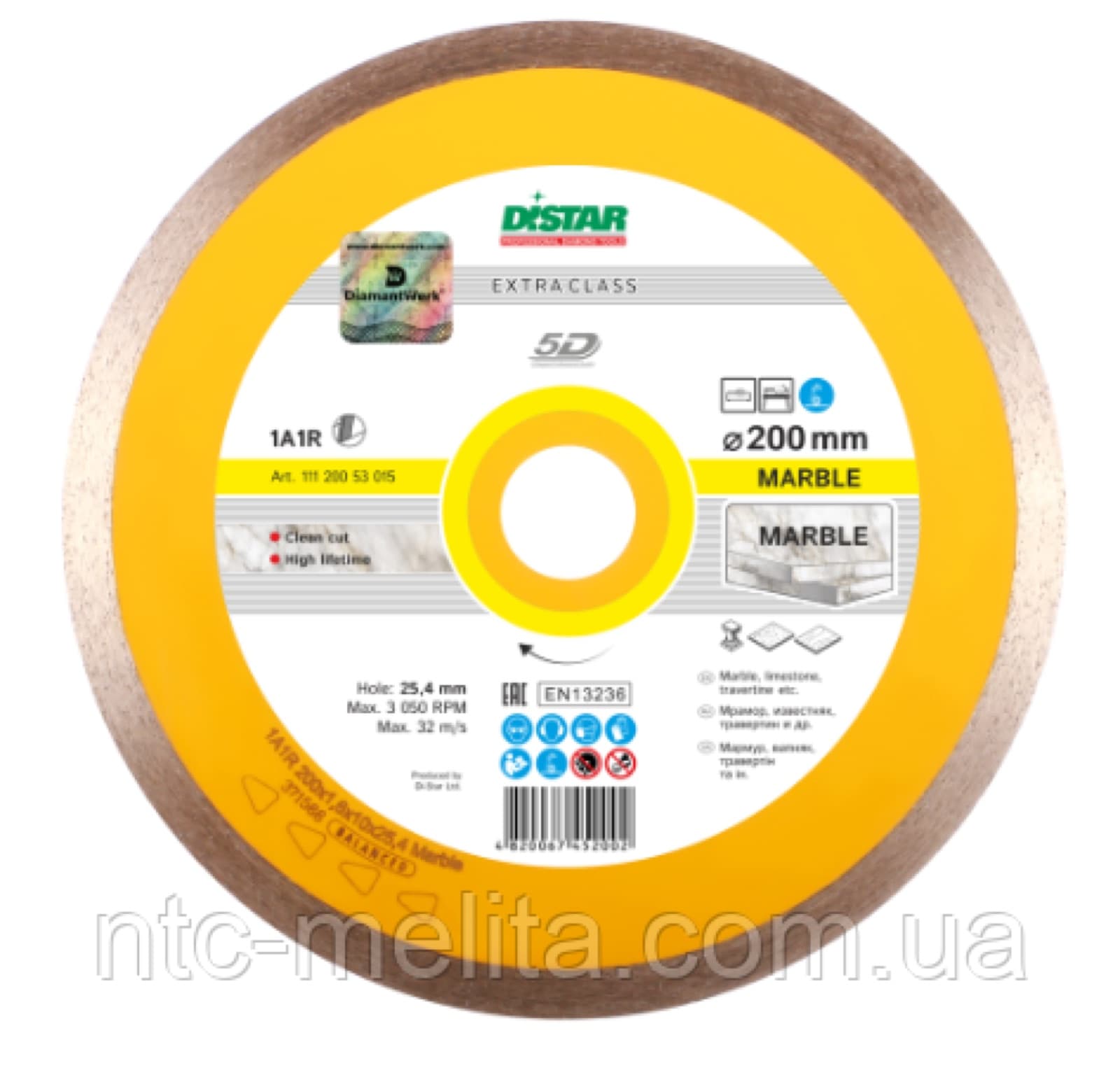 Diamond Cutting Blade 1A1R 400x2.2x10x32 Marble