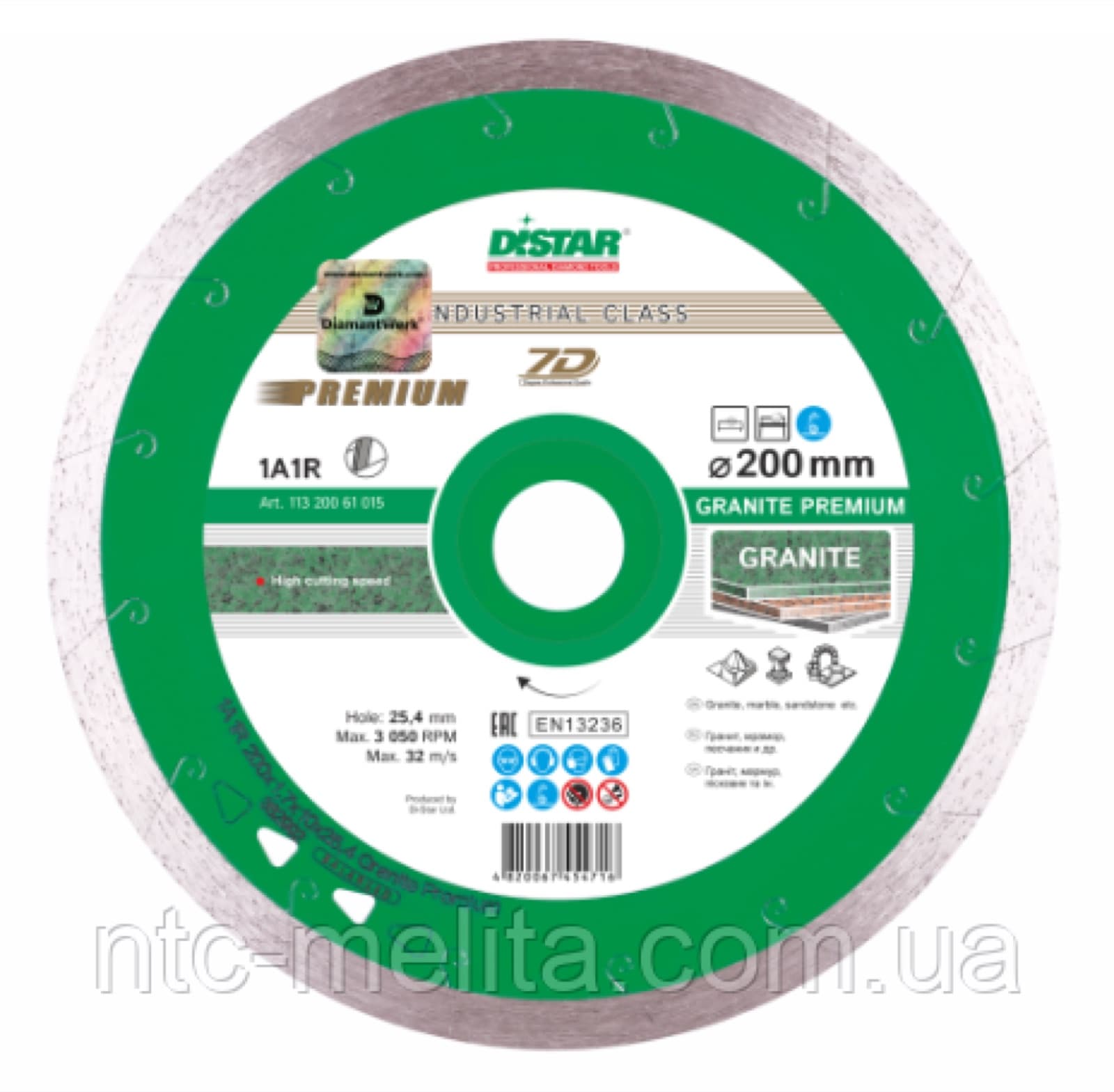 Diamond cutting disc 1A1R 350x2.4x10x32 Granite Premium